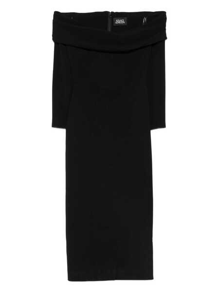 Rochii SOLACE LONDON Yuni Black Dress With Square Neckline And Back Closure In Fabric Woman Black Femei (BM 19244910) 1