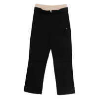 Pantaloni casual Peuterey Black 'Monti' Pants In Cotton Femei