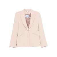Sacouri Blumarine Blumarine Beige Blazer With Animal Print Lining