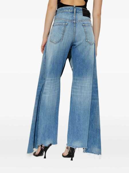 Fuste DSQUARED2 DSQUARED2 Layered Denim Jeans BLUE Femei (BM 19245678) 3