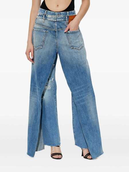 Fuste DSQUARED2 DSQUARED2 Layered Denim Jeans BLUE Femei (BM 19245678) 1