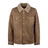 Geci S.W.O.R.D 6.6.44 Brown Shearling Jacket Barbati