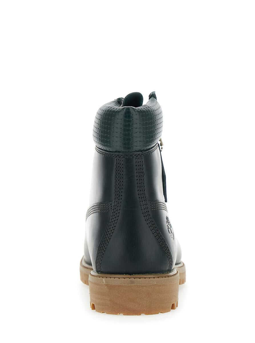 Bocanci Timberland Green Water-Proof Boots With Logo Plate In Leather Man GREEN Barbati (BM 19245810) 4