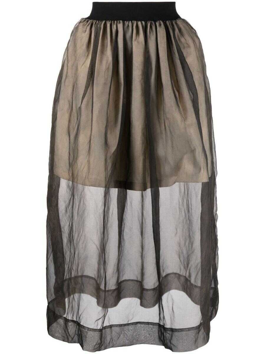 Fuste UMA WANG Uma Wang Silk Skirt GREY Femei (BM 19246068) 1