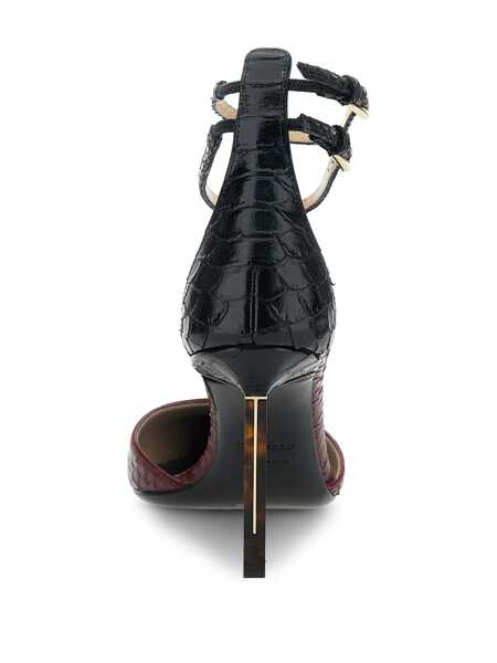 Pantofi cu toc Tom Ford Bordeaux Pumps With High Stiletto Heel And Ankle Strap Closure In Leather Woman Red Femei (BM 19246110) 3