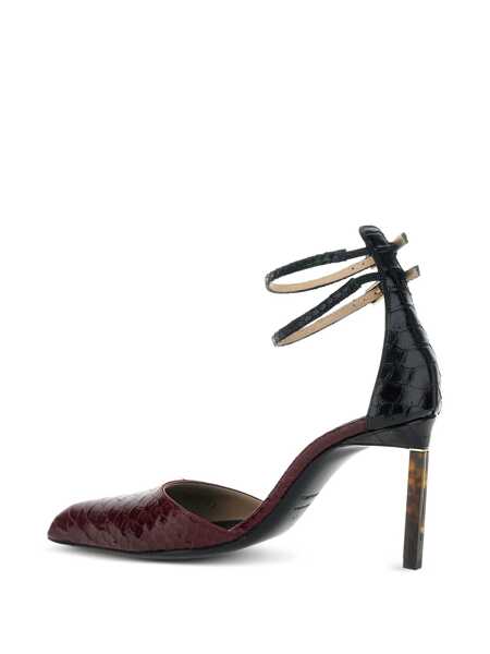 Pantofi cu toc Tom Ford Bordeaux Pumps With High Stiletto Heel And Ankle Strap Closure In Leather Woman Red Femei (BM 19246110) 4