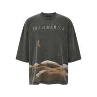 Tricouri Willy Chavarria Willy Chavarria 'Ski America' T-Shirt