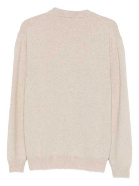 Pulovere Daniele Fiesoli Daniele Fiesoli Beige Cashmere Crew Neck Sweater BROWN Barbati (BM 19246245) 2