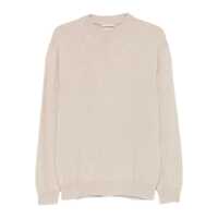 Pulovere Daniele Fiesoli Beige Cashmere Crew Neck Sweater Barbati
