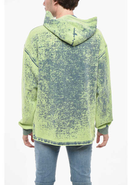 Bluze de trening Diesel Red Tag Cotton Blend Hoodie With Embossed Logo Green Barbati (BM 19246325) 2