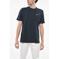 Tricouri Crew Neck Cotton T-Shirt With Logo Patch Barbati