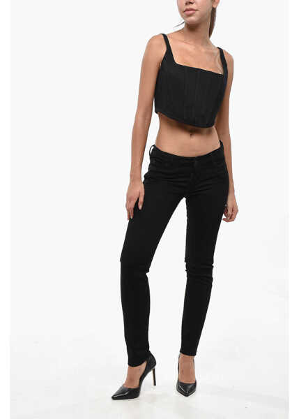 Blugi skinny DSQUARED2 Black Bull Stretch Cotton Jennifer Fit Denims 13Cm Black Femei (BM 19246343) 4