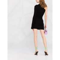 Rochii scurte Dama - Rochii scurte DSQUARED2 Draped One-Shoulder Dress Black Femei (BM 19246349) - B-mall.ro