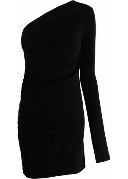 Rochii scurte DSQUARED2 Draped One-Shoulder Dress Black Femei (BM 19246349) 1