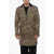 DSQUARED2 Animal Motif 70'S Maxi Coat With Glitter Collar Multicolor