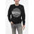 Diesel Crew Neck Hard Wear Sweatshirt With Front Print Black