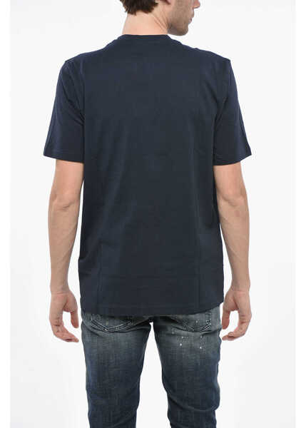 Tricouri Diesel Crew Neck Industry T-Shirt With Embossed Logo Blue Barbati (BM 19246358) 2