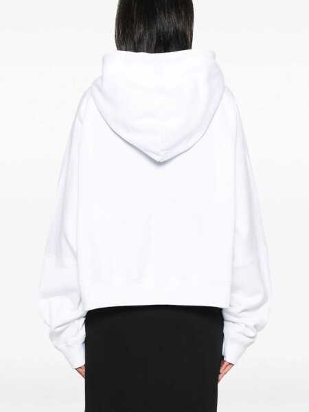 Bluze de trening DSQUARED2 Solid Color Onion Hoodie With Contrasting Print Black Femei (BM 19246373) 4