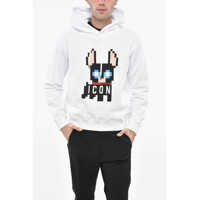 Bluze de trening Icon Fleeced Cotton Ciro Cool Fit Hoodie With Frontal Print Barbati