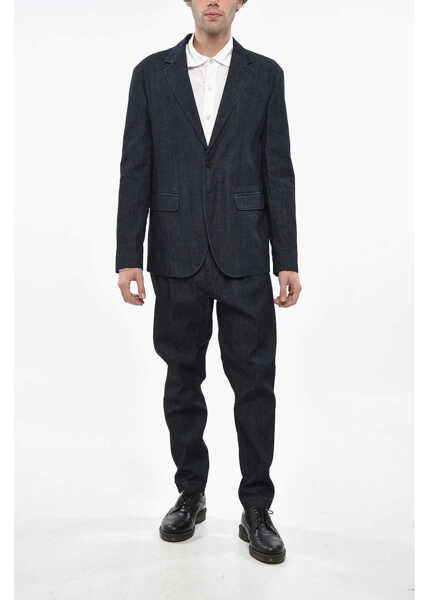 Costume DSQUARED2 Denim New York Side Vents 2-Button Suit Blue Barbati (BM 19246382) 1