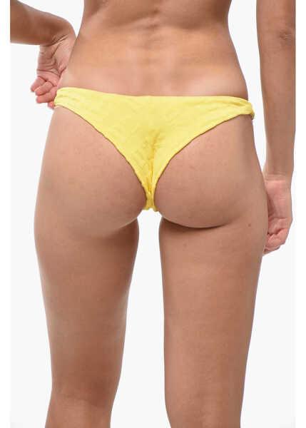 Bikini DSQUARED2 Velvet Logo Bikini Bottom Yellow Femei (BM 19246388) 3