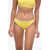 DSQUARED2 Velvet Logo Bikini Bottom Yellow