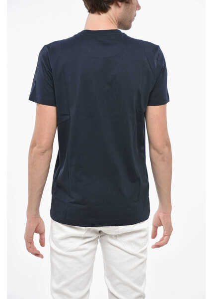 Tricouri Diesel Crew Neck Industry T-Shirt With Embossed Logo Blue Barbati (BM 19246394) 2