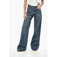 Blugi drepti Wide Leg Jeans With Visible Stitching 30Cm Femei