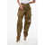 DSQUARED2 Cotton Hybrid Cargo Pants With Zip Military Green