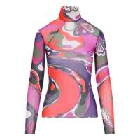 Tricouri Orchidee print tulle T-shirt Femei