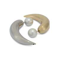 Cercei Dama - Cercei PUCCI Horn earrings with pearl Gold Femei (BM 19246635) - B-mall.ro