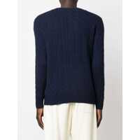 Pulovere pentru Barbati - Pulovere Ralph Lauren Wool and cashmere crewneck sweater with logo Blue Barbati (BM 19246683) - B-mall.ro
