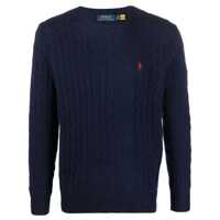 Pulovere Wool and cashmere crewneck sweater with logo Barbati