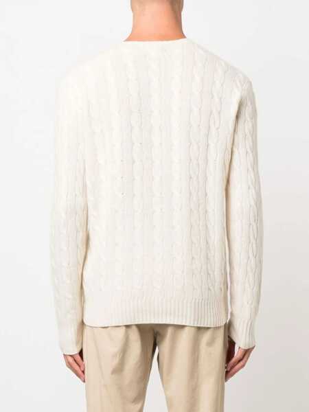 Pulovere Ralph Lauren Wool and cashmere crewneck sweater with logo White Barbati (BM 19246707) 4