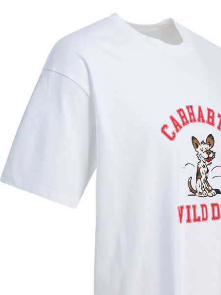 Tricouri Carhartt S/S Wild Dog T-shirt White Barbati (BM 19246812) 4