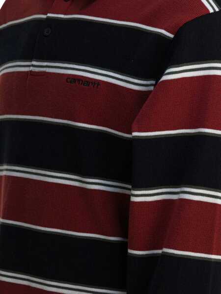 Tricouri Polo Carhartt L/S Malone Rugby polo shirt Red Barbati (BM 19246845) 3