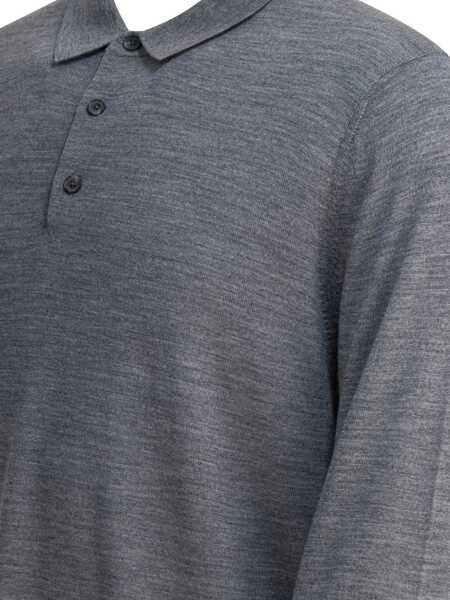 Tricouri Polo Vince Merino wool polo shirt Grey Barbati (BM 19246893) 3