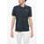 Diesel Hopsack Cotton Blend Smith Polo Shirt Blue