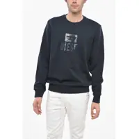 Bluze de trening Crew Neck Brushed Cotton Sweatshirt With Ton Sur Ton Logo Barbati