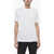 Diesel Crew Neck Cotton T-Shirt With Embossed Logo White