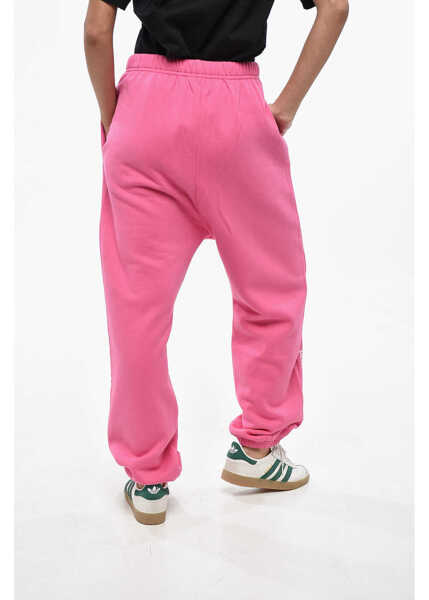 Pantaloni de trening DSQUARED2 Fleeced-Cotton V-Icon L.a. Joggers With Drawstring Waist Pink Femei (BM 19247066) 3