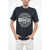 Diesel Crew Neck Hard Wear T-Shirt With Front Print Blue