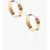 Tory Burch Golden Effect Miller Earrings With Studs Gold