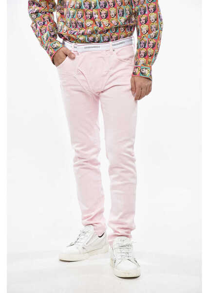 Blugi drepti DSQUARED2 Undewear Fit Skate Jeans 15Cm Pink Barbati (BM 19247090) 1