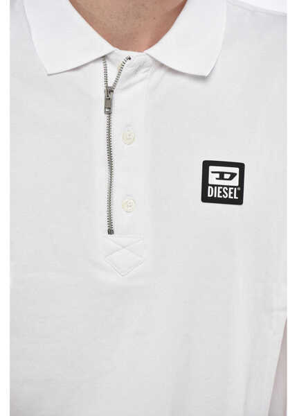 Tricouri Polo Diesel Half Zip And Button Harry Polo White Barbati (BM 19247093) 3