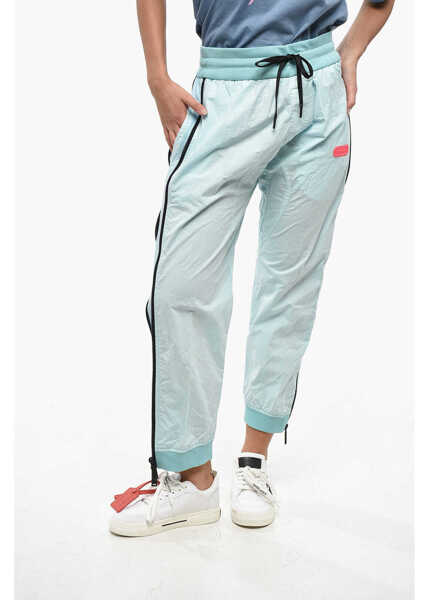 Pantaloni de trening DSQUARED2 Cotton Joggers With Side Zip Blue Femei (BM 19247099) 1