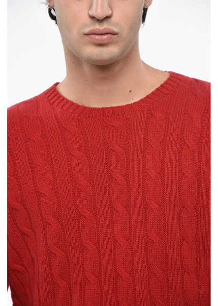 Pulovere Ralph Lauren Cashmere Cable Crewneck Sweater Red Barbati (BM 19247105) 3