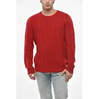 Pulovere Cashmere Cable Crewneck Sweater Barbati