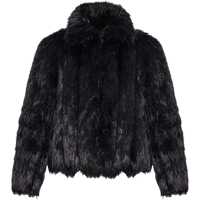 Paltoane Wet-Effect Eco-Fur Coat Femei