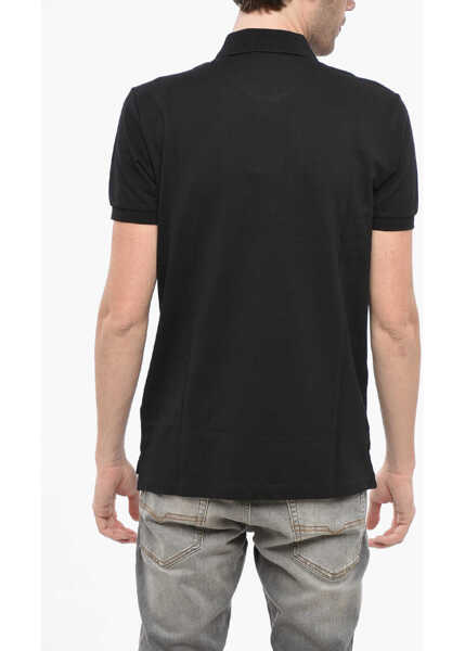 Tricouri Polo Diesel Half Zip And Button Harry Polo Black Barbati (BM 19247246) 2